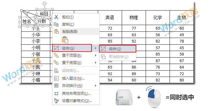 手把手教你利用Word制作成绩表（超详细）